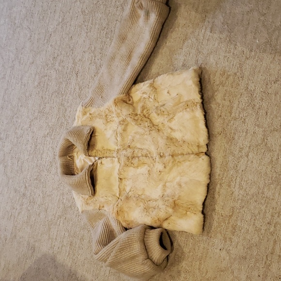 Vintage rabbit fur and wool jacket - Picture 2 of 7